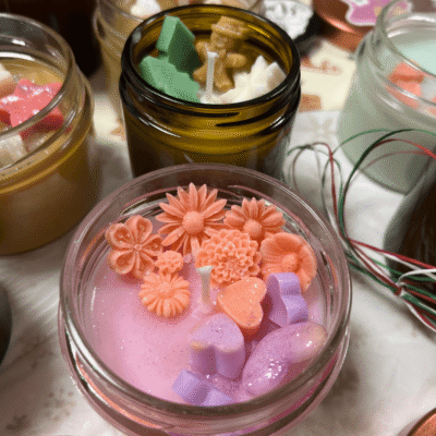 Küünla valamise töötuba tiimiüritusele, sünnipäevale või baby showerile.